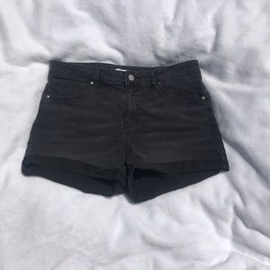 Faded black shorts